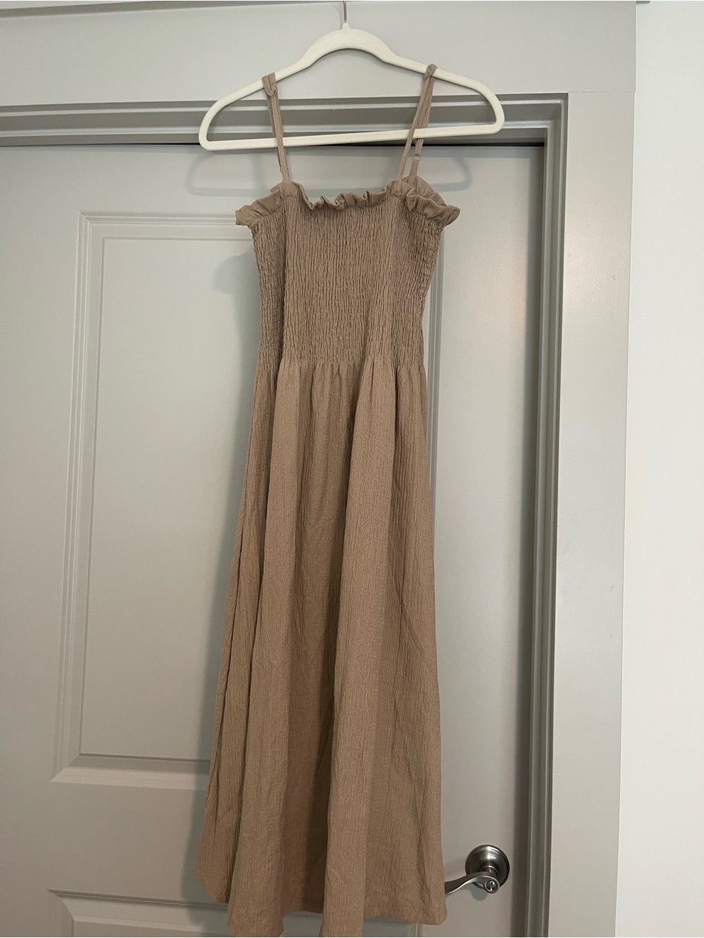 H&M Smocked Ruffle Strap Dress